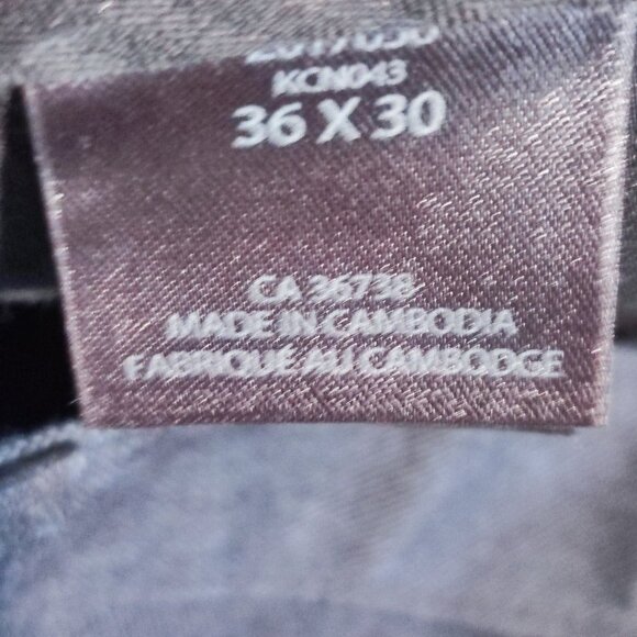 Kenneth Cole flat front business / casual dress pant dark grey men's size 36X30 - Picture 6 of 14